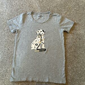J Crew Collector Tees Dalmatian with Leash